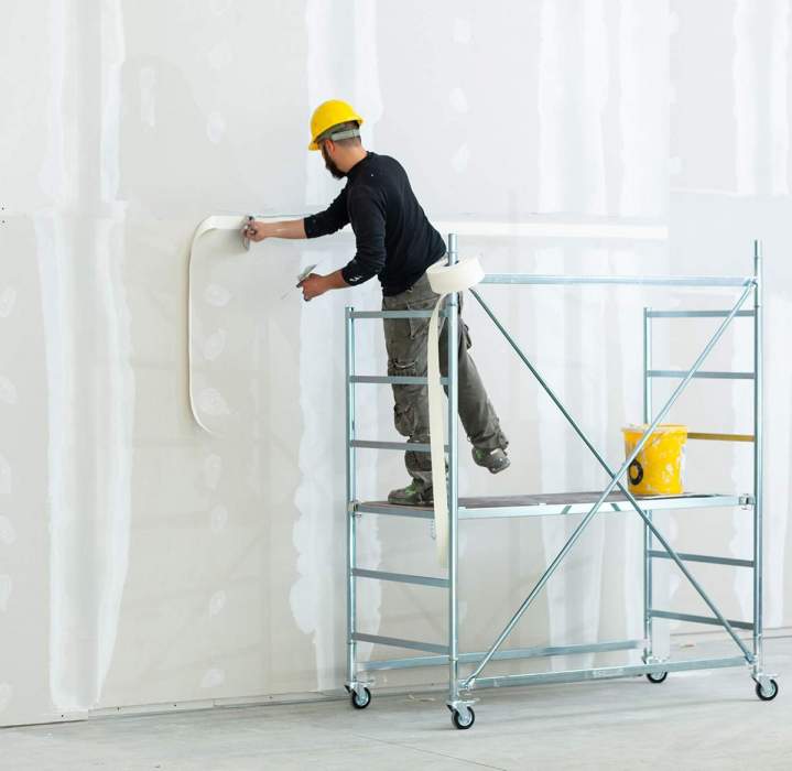 De solides compétences dans la pose de plaques de plâtre